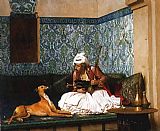 Arnaut blowing Smoke at the Nose of his Dog by Jean-Leon Gerome